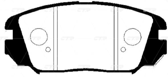 

Тормозные колодки Ctr GK0485