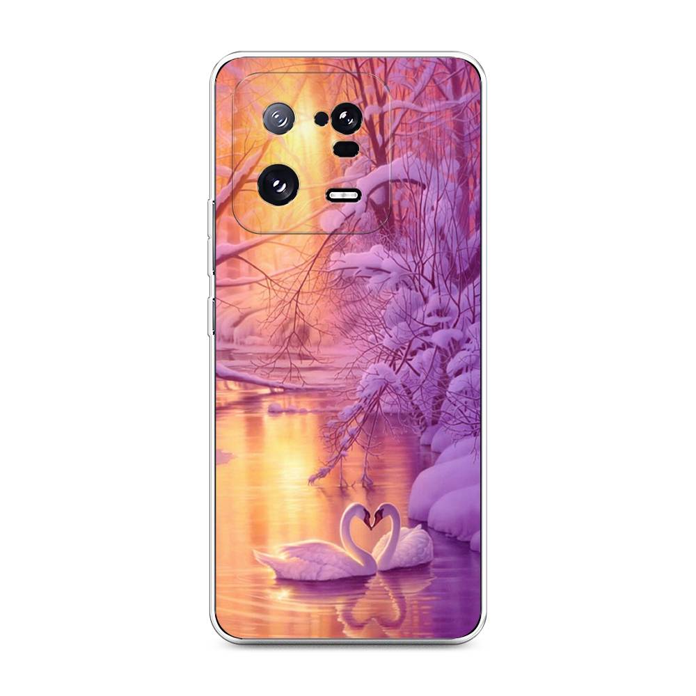 

Чехол на Xiaomi 13 Pro 5G "Зима 1", Фиолетовый;желтый, 317350-2