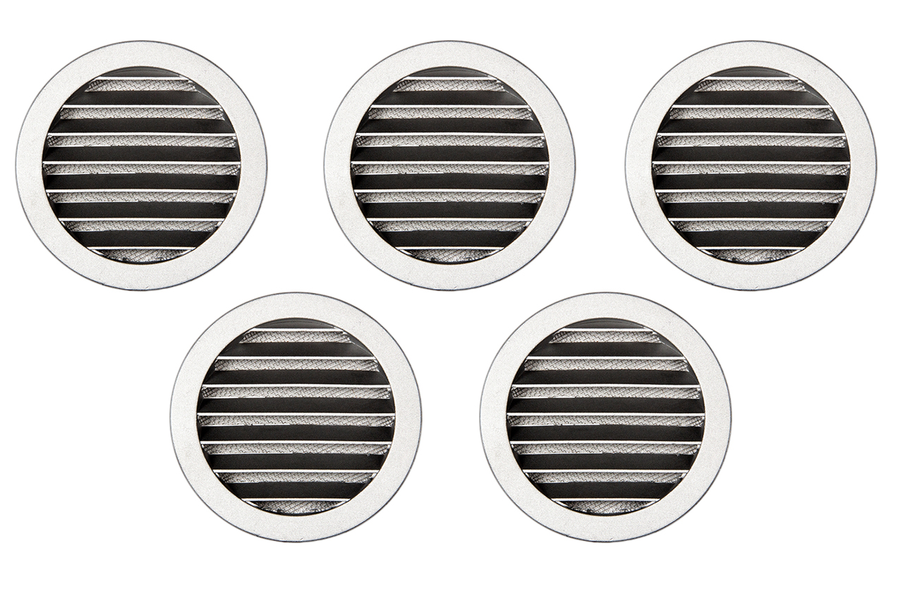 Наружная алюминиевая решетка ARIUS КИВ-К 160 мм, комплект из 5-ти шт,Usav-160 (арт.135369)