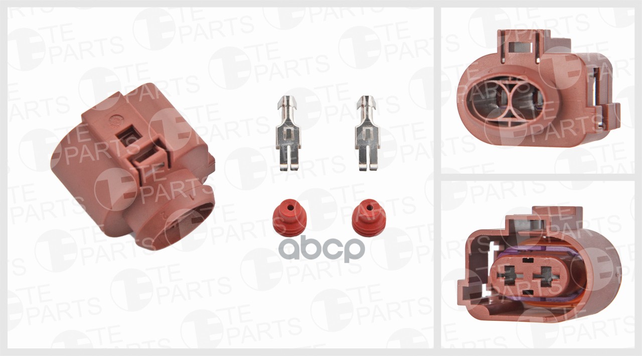 

Разъём 2х Контактный (Комплектация: 2-Pin, 2 Уплотнения, Фиксатор, Уплотнение) TE PARTS ар