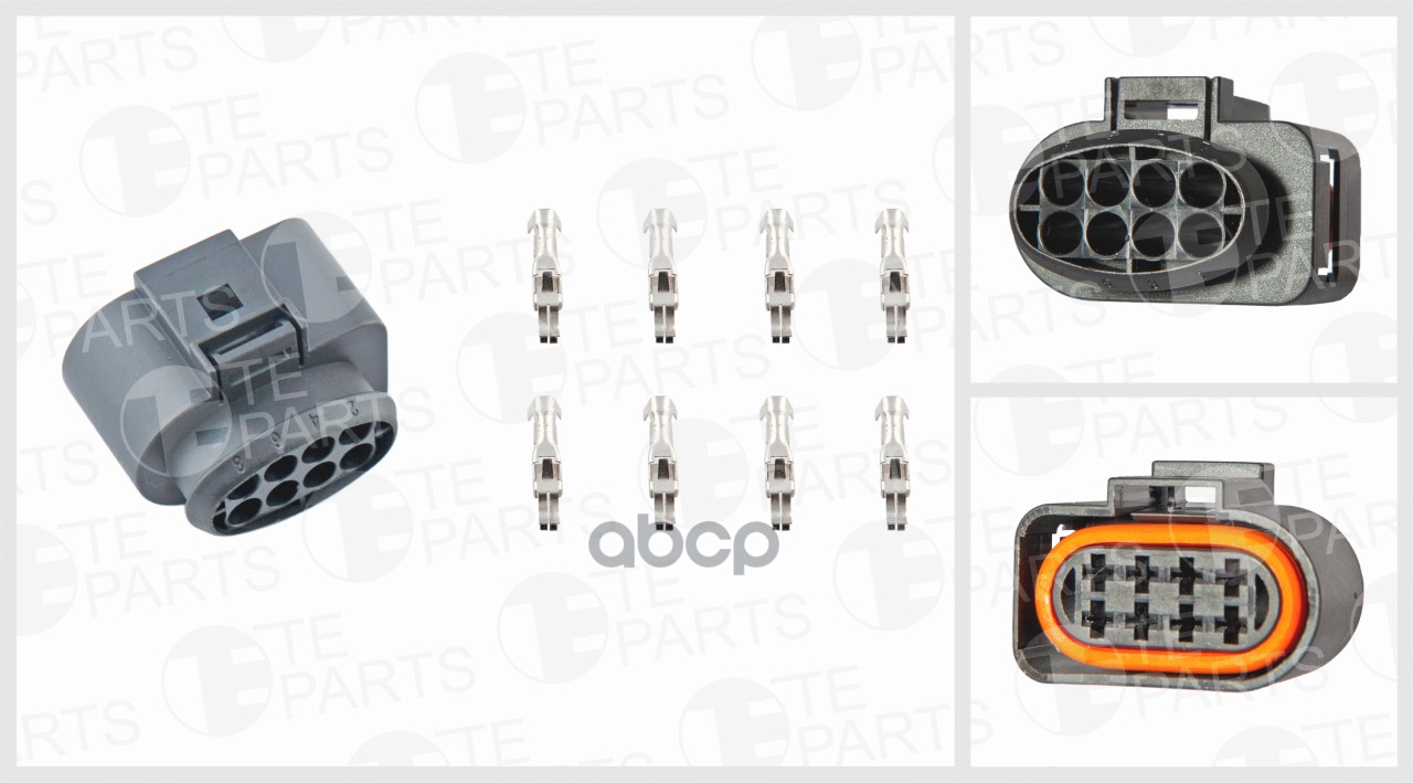 

Разъём 8ти Контактный (4x4)(Коплектация 8-Pin, 8 Уплотнений) TE PARTS арт. 7743734