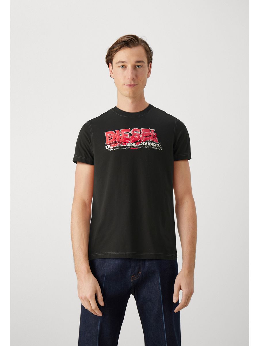 

Футболка мужская DIESEL DI122O0M2 черная XS, Черный, DI122O0M2