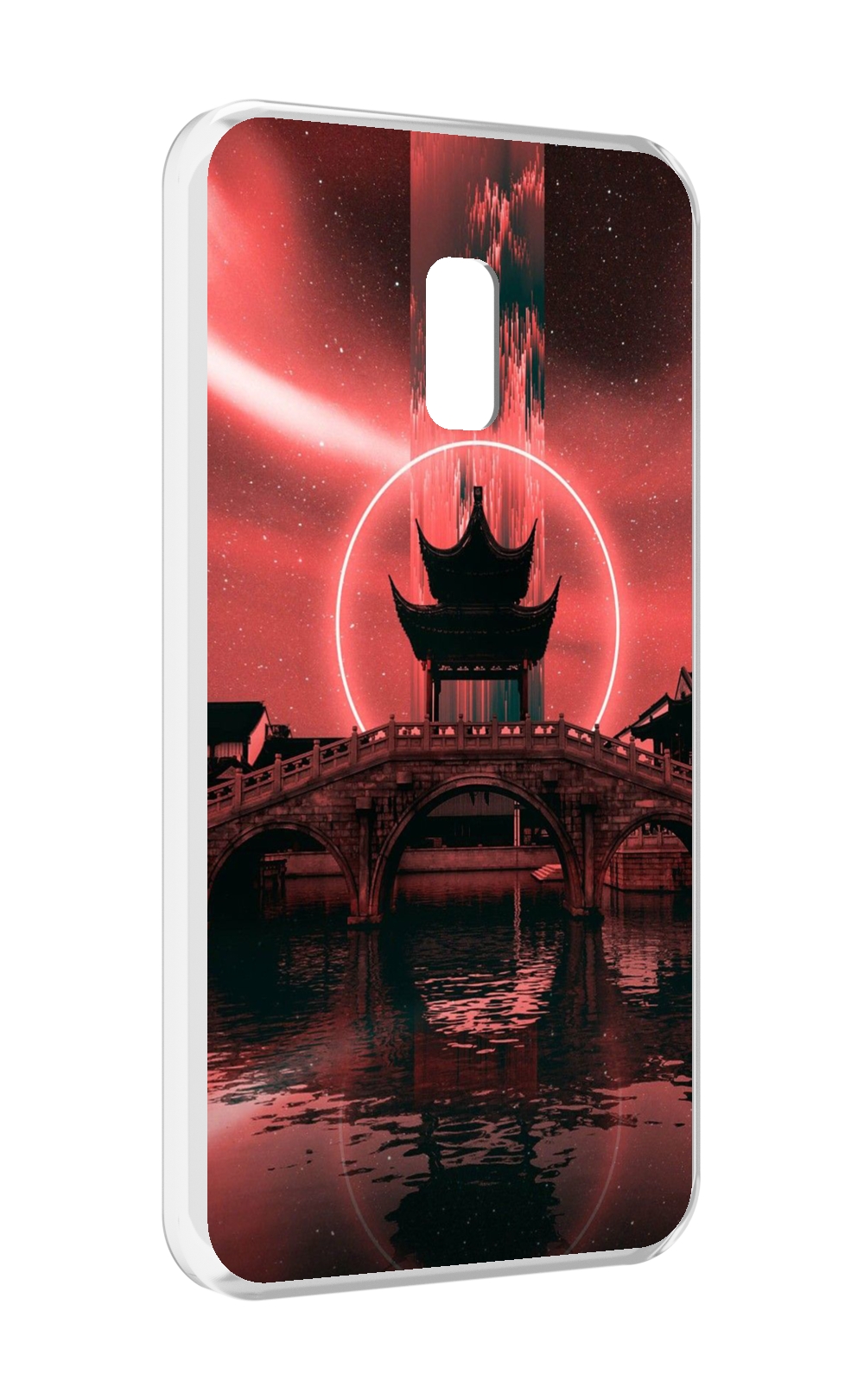 

Чехол MyPads японский мост красный фон для Meizu 15, Прозрачный, Tocco