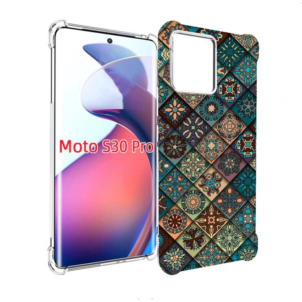 

Чехол MyPads ячейки с арнаментами для Motorola Moto S30 Pro, Прозрачный, Tocco