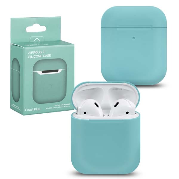 фото Чехол для airpods 1/2 silicone coast blue #13 nobrand