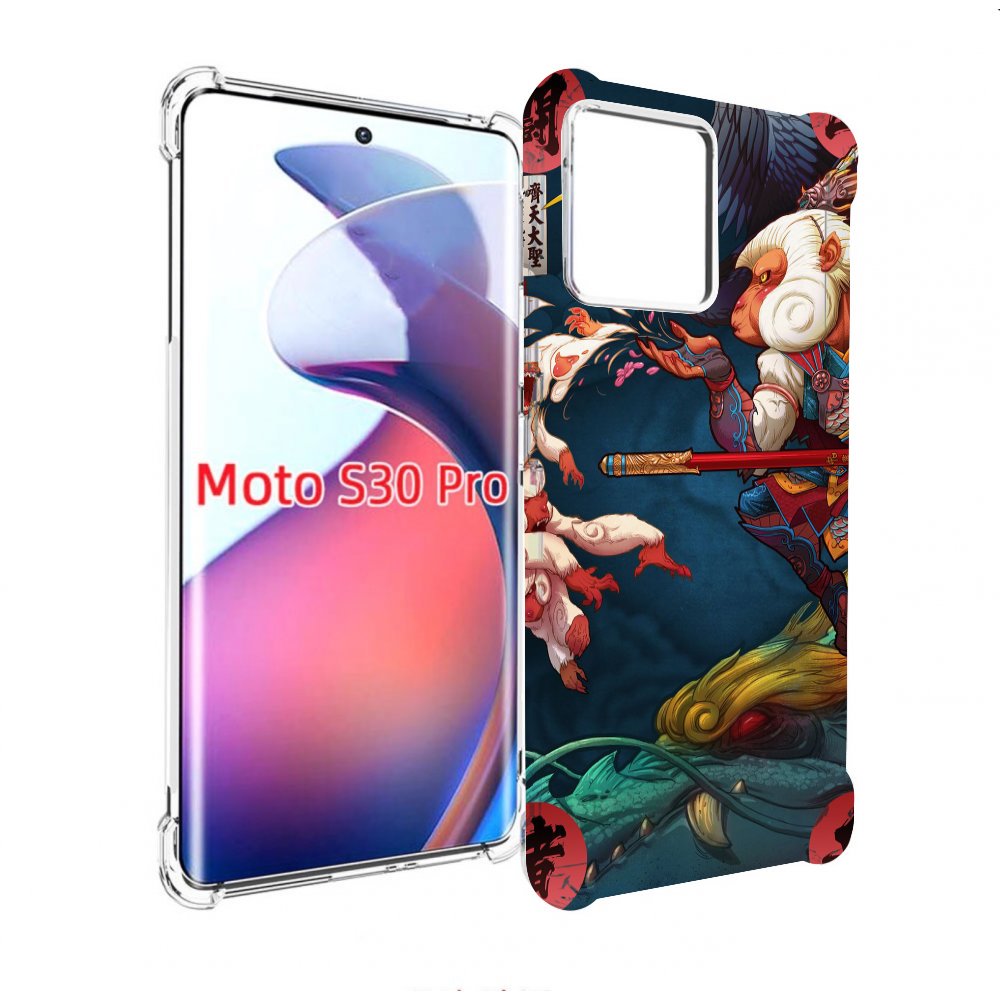 

Чехол MyPads японская обезьяна для Motorola Moto S30 Pro, Прозрачный, Tocco