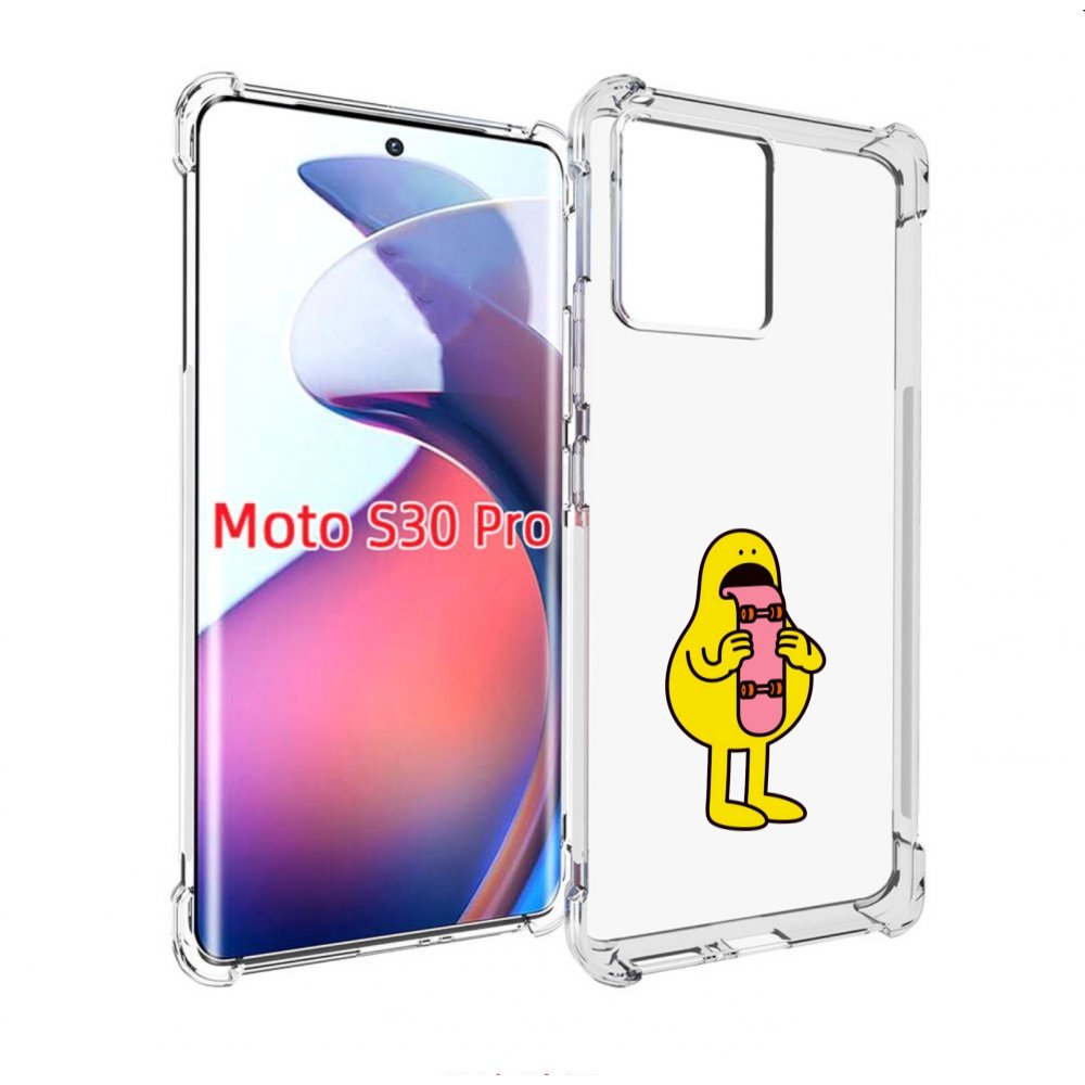 

Чехол MyPads язычок скейтер для Motorola Moto S30 Pro, Прозрачный, Tocco