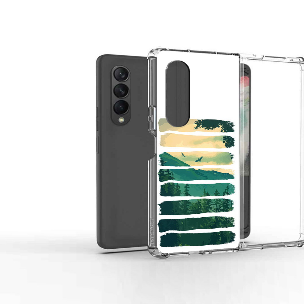 

Чехол MyPads Tocco для Samsung Galaxy Z Fold 3 Лесная чаща, Прозрачный, Tocco