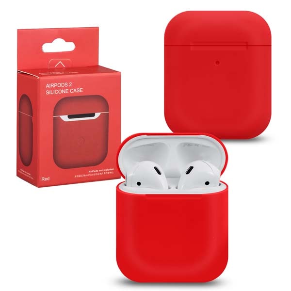 фото Чехол для airpods 1/2 silicone red #11 nobrand