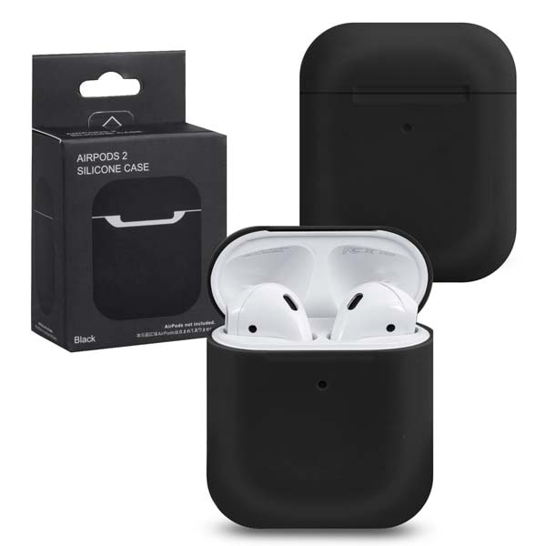 фото Чехол для airpods 1/2 silicone black #15 nobrand