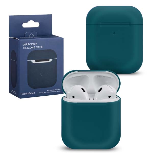 фото Чехол для airpods 1/2 silicone pacific green #6 nobrand