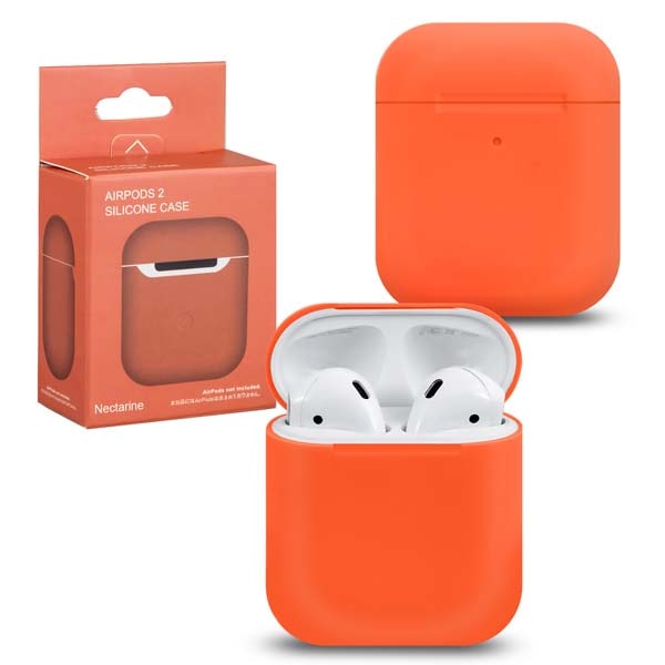 фото Чехол для airpods 1/2 silicone nectarine #7 nobrand