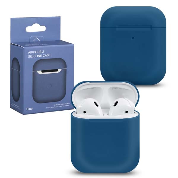 фото Чехол для airpods 1/2 silicone blue #1 nobrand