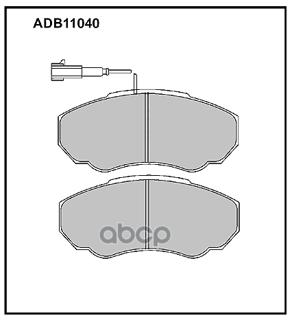 

Тормозные колодки ALLIED NIPPON передние дисковые ADB11040