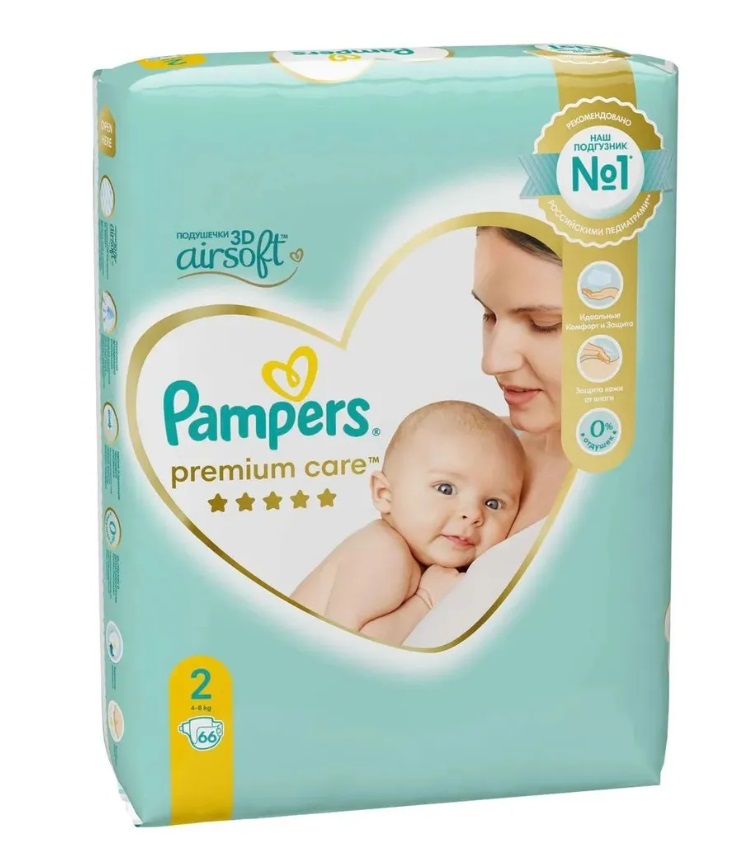 

Подгузники-трусики Pampers Premium Care 2 (4-8 кг) 66 шт
