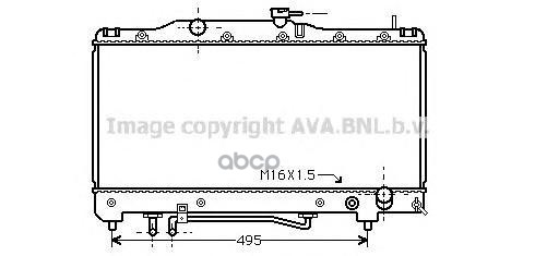 

AVA TO2201_радиатор системы охлаждения! АКПП Toyota Carina/Corona 2.0 92-97