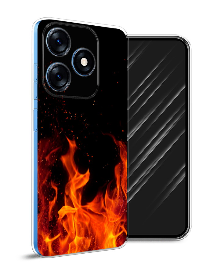 

Чехол Awog на Tecno Spark 10 "Все в огне", Оранжевый;черный, 303650-4