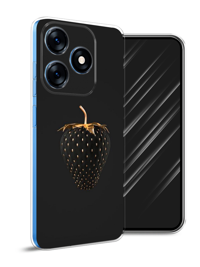 

Чехол Awog на Tecno Spark 10 "Черно-золотая клубника", Черный;золотистый, 303650-10