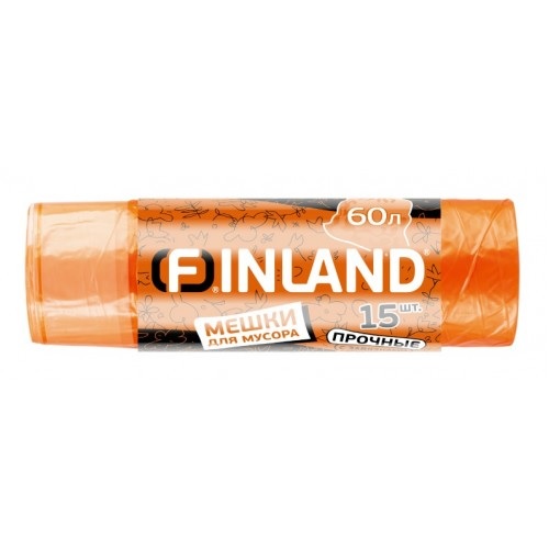 

Мешки для мусора Finland 60л 15шт, Оранжевый