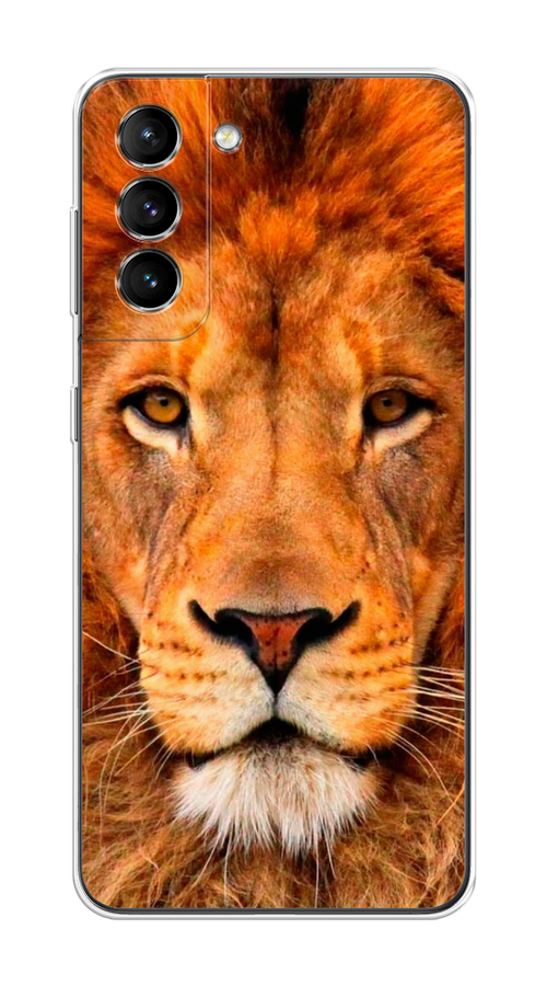 

Чехол на Samsung Galaxy S21 "Благородный лев", Оранжевый, 2101850-1