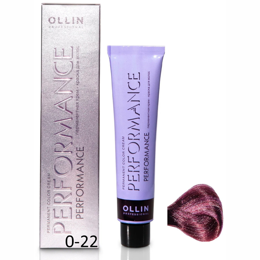 Краска для волос Ollin Professional Performance 0/22 Фиолетовый 60 мл блеск для губ rouge elixir 09 загадочный лиловый фиолетовый