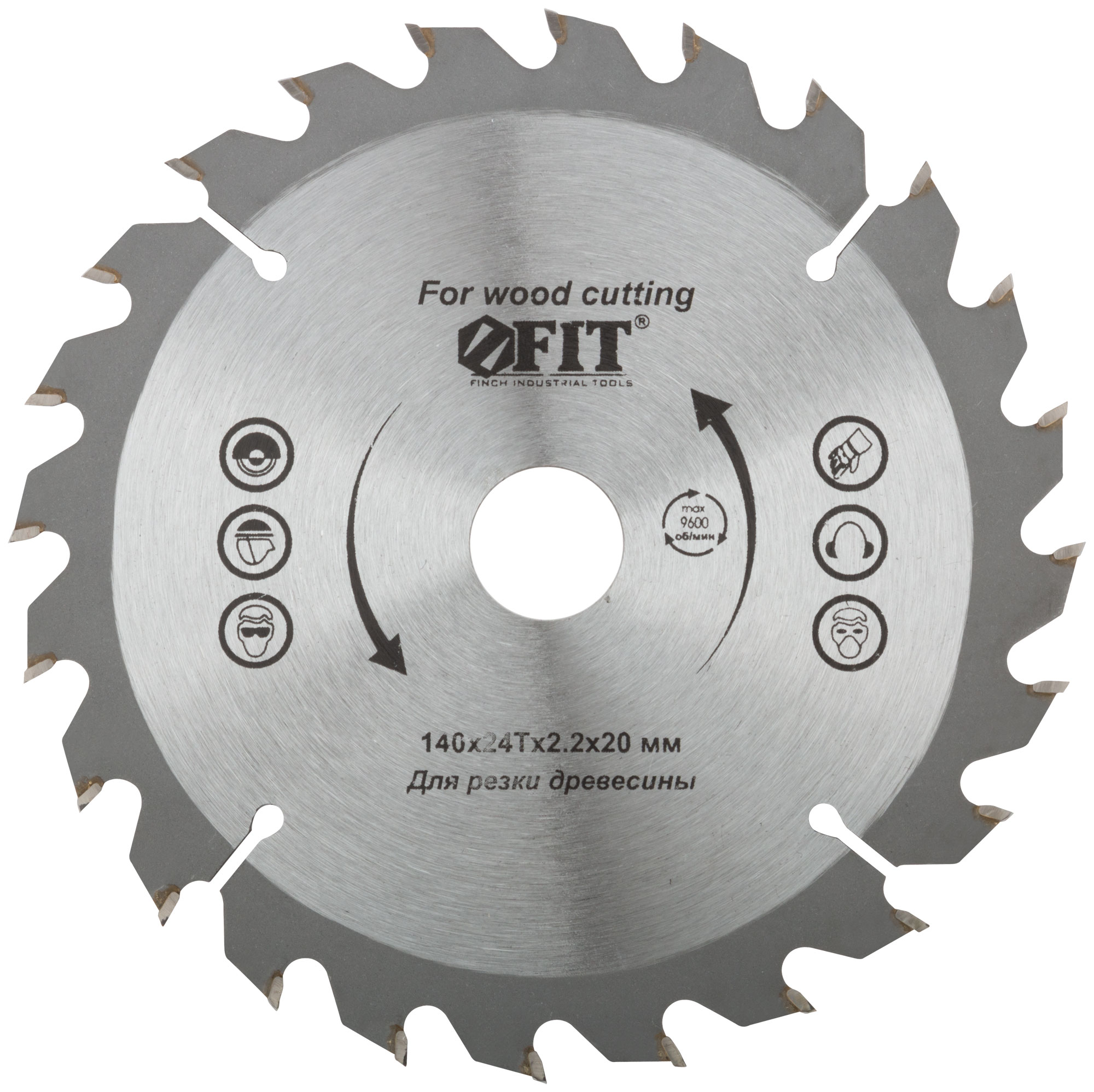 Пильный диск по дереву 140 х 20 х 24 T FIT 37713