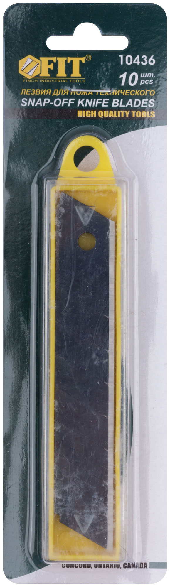 Лезвия для ножа 18 мм, Профи (10 шт.) FIT 10436 отламывающиеся лезвия topex