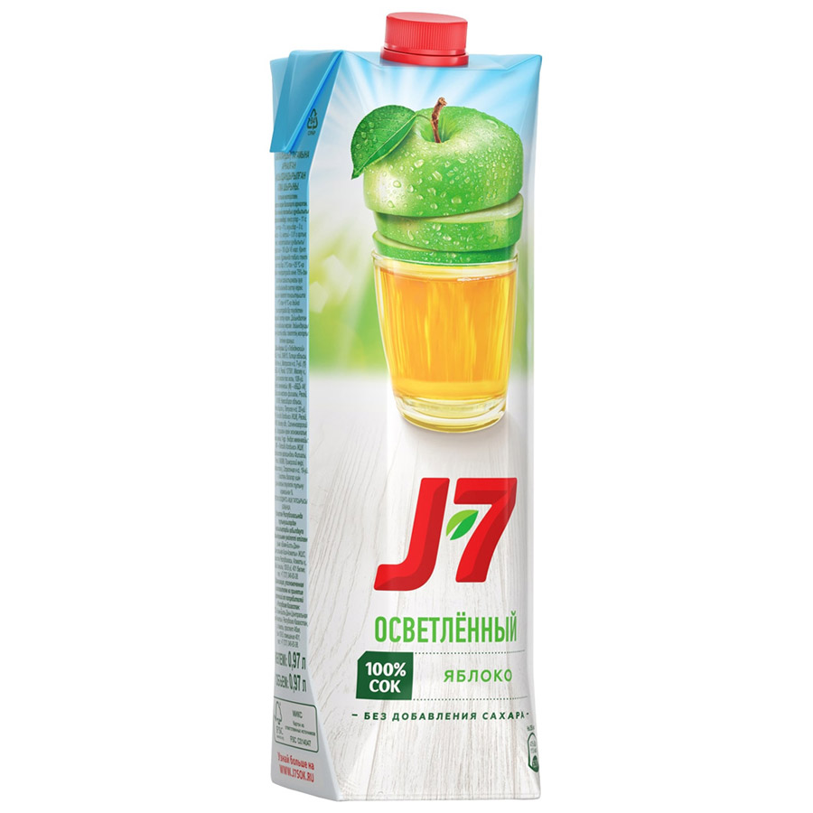 

Сок J7 Яблоко T-Pack 0,97л*2 шт