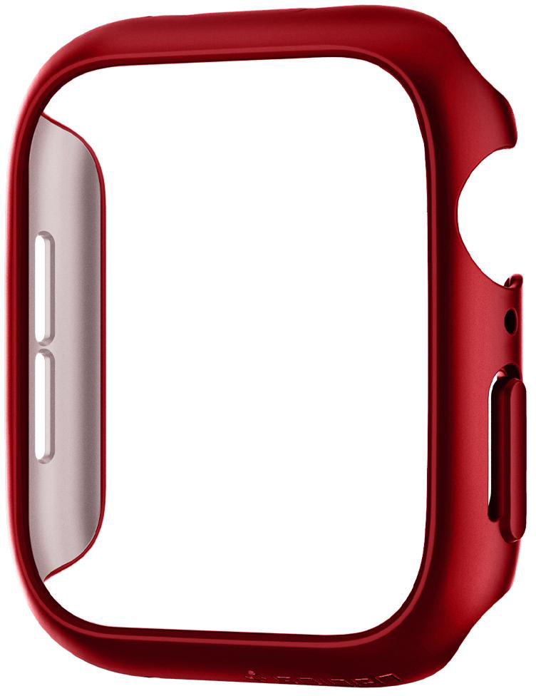 фото Чехол spigen thin fit (acs01066) для apple watch series 4/5 44 mm (red)