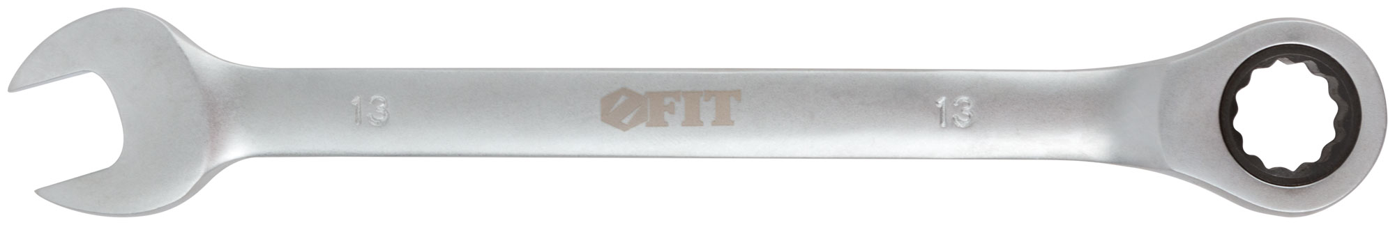 Ключ комбинированный трещоточный, 13 мм. FIT 63463 реверсивный трещоточный комбинированный ключ hortz