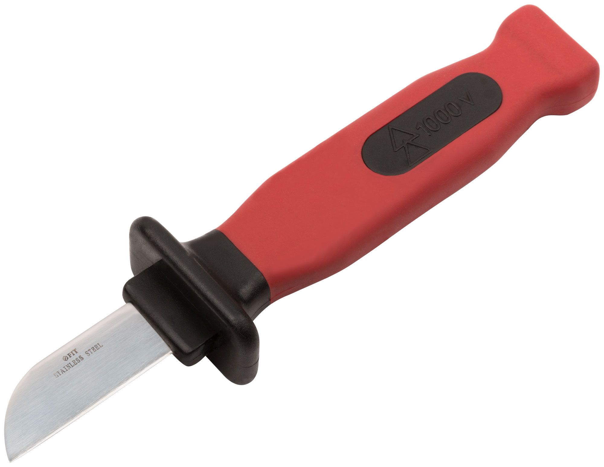 Нож универсальный изолированный 1000 В, 200 мм, лезвие 50 мм. FIT 10605 ножницы закройные скошенное лезвие прорезиненная ручка 8