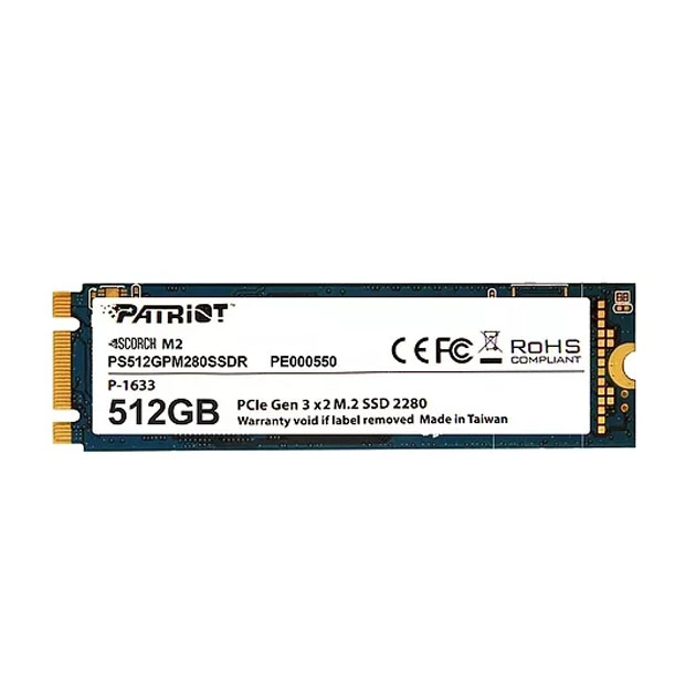 

SSD диск PATRIOT Scorch 512ГБ (PS512GPM280SSDR), Scorch