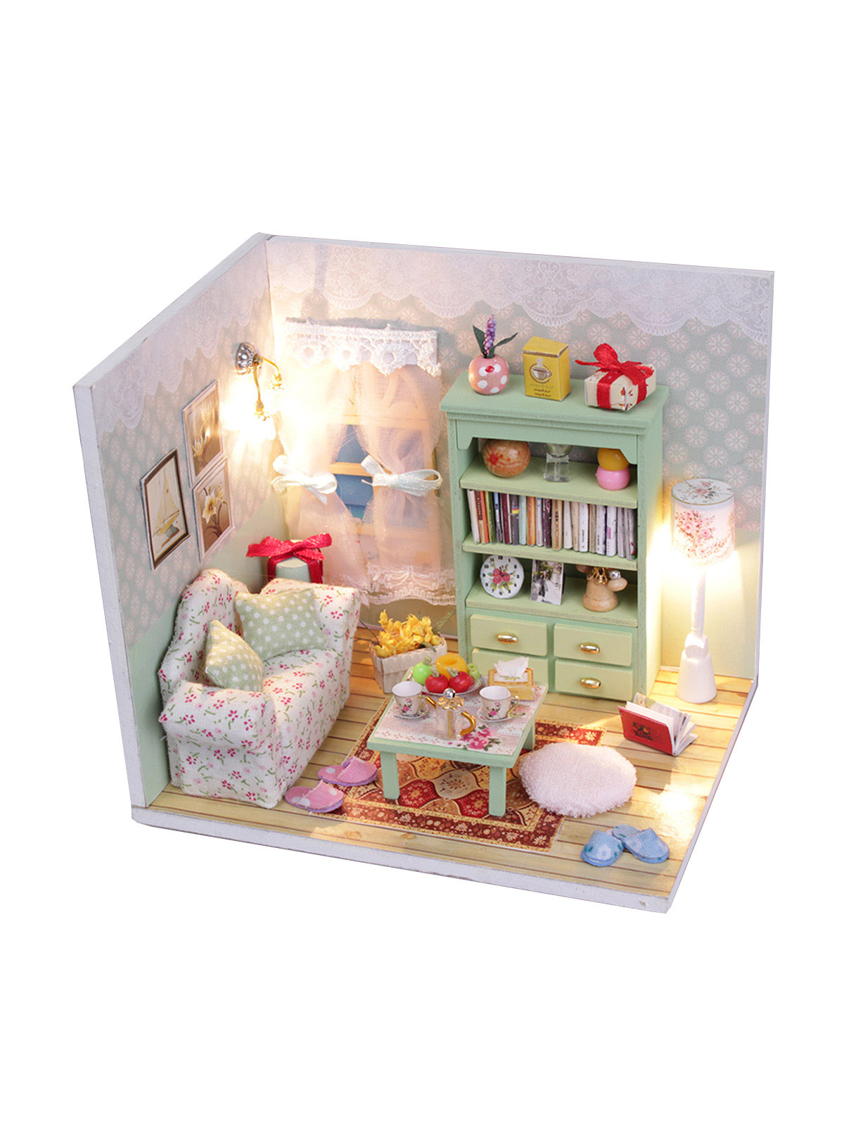 фото Румбокс diy minihouse (hobby day) чай вдвоём (с фигурками) m012