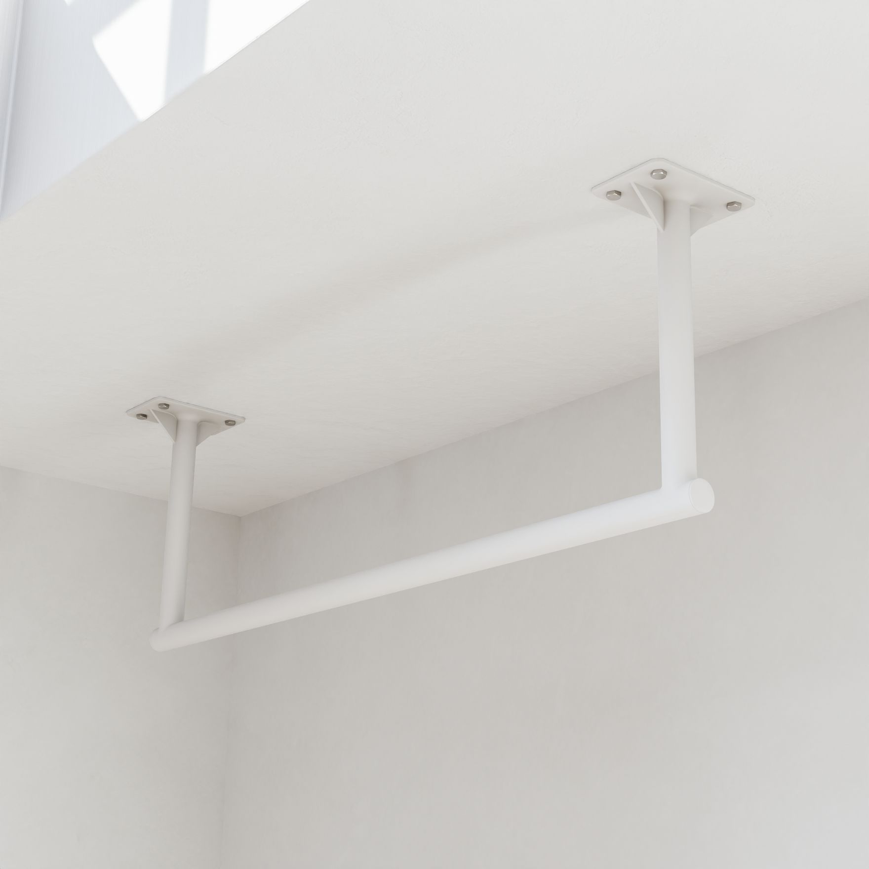 Турник потолочный прямой МойТурник P130Pw белый 30 см