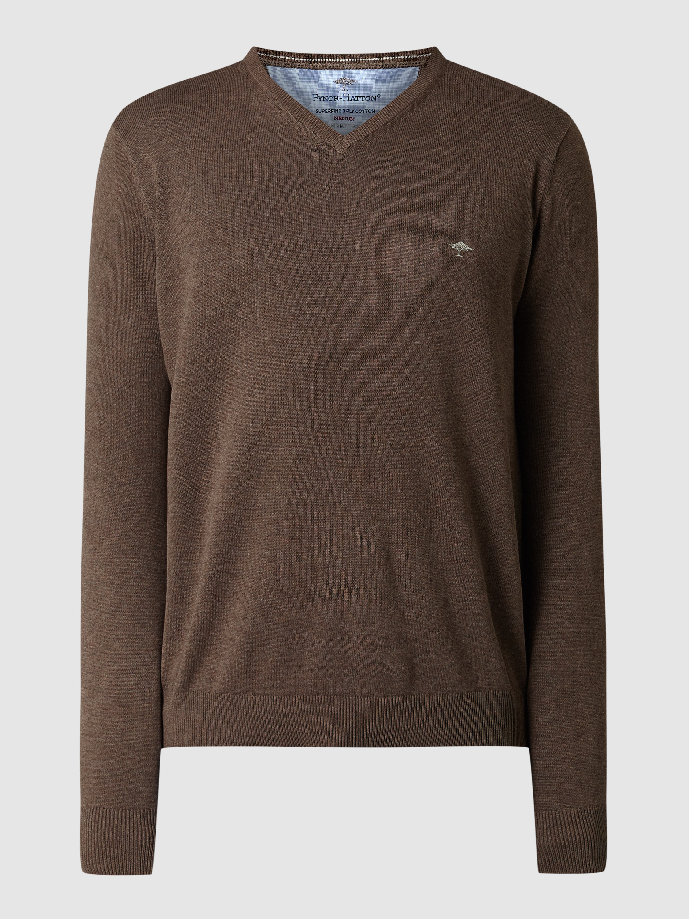 Пуловер мужской Fynch-Hatton 1015380 коричневый XL (доставка из-за рубежа)