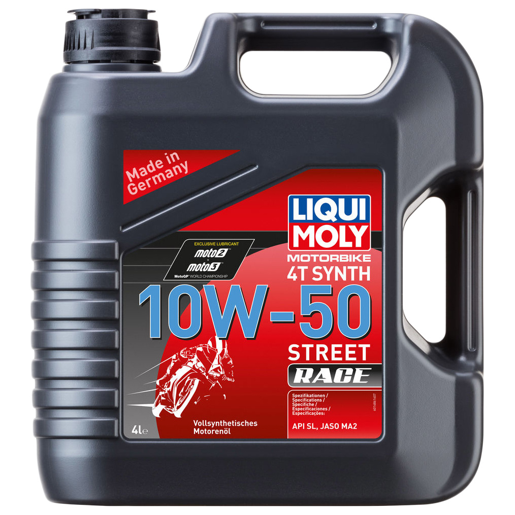 

Моторное масло LIQUI MOLY Motorbike 4T Synth Street Race 10W-50, Motorbike 4T Synth Street Race
