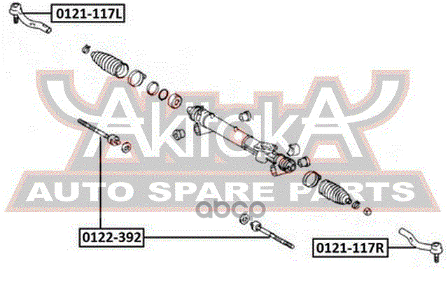 

Наконечник Рулевой Правый ASVA арт. 0121-117R