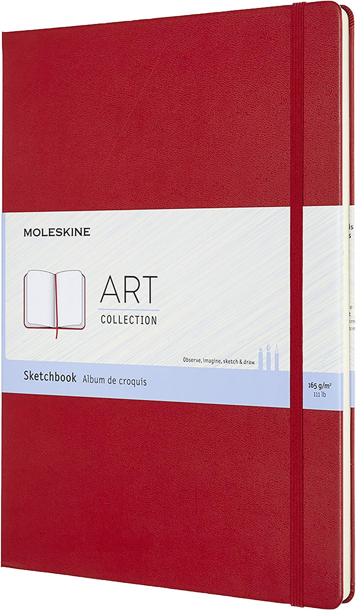 

Блокнот Moleskine для рисования Art Sketchbook A4 ARTBF832F2 нелинованный Red