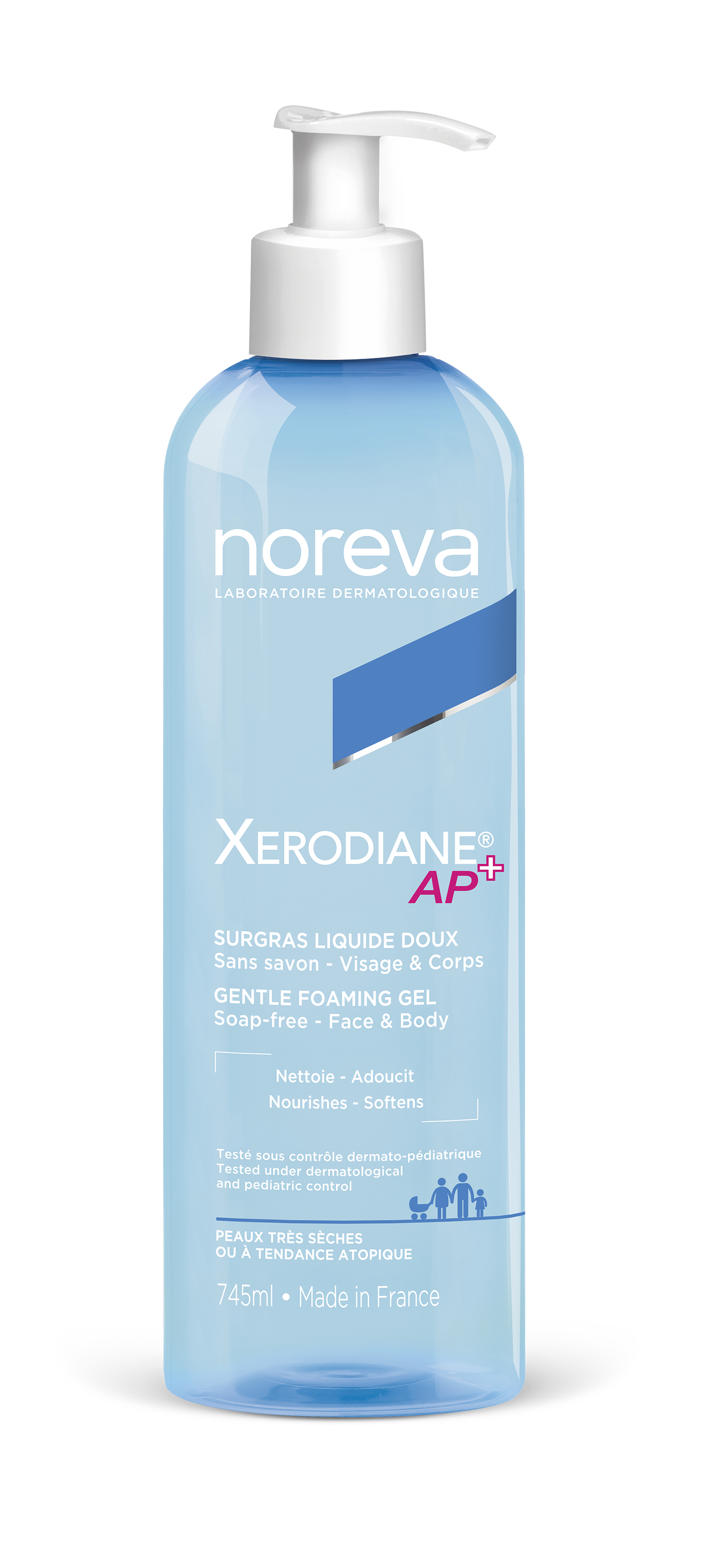 Гель для умывания Noreva Xerodiane AP+ 745 мл noreva xerodiane ap anti irritations cream cu zn mg крем против раздражений медь цинк марганец 40 мл