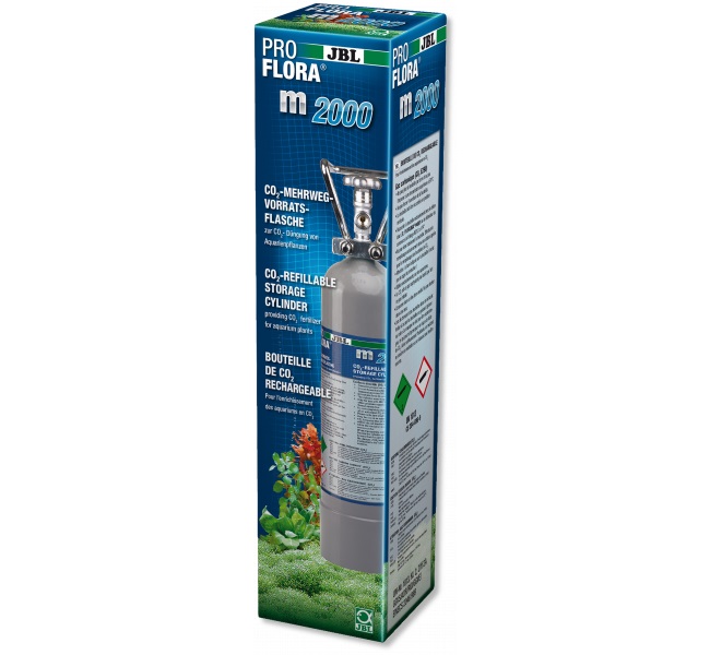 Баллон CO2 JBL ProFlora m2000 SILVER, многоразовый, 2000г