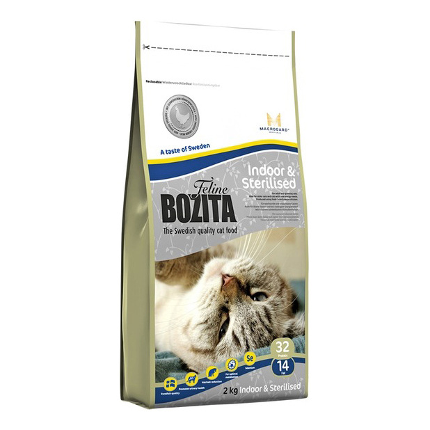 фото Сухой корм для кошек bozita feline function indoor & steralised, курица, 2кг