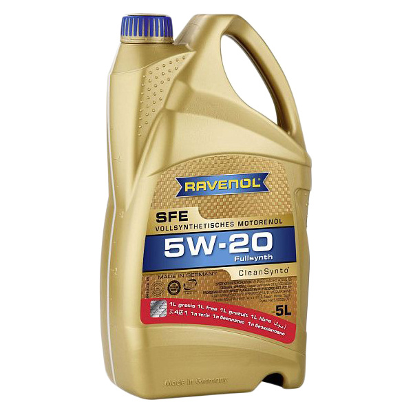 фото Моторное масло ravenol sfe 5w20 5 л