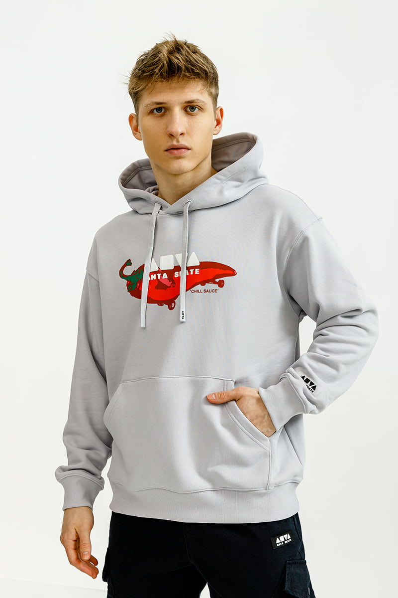 Худи мужское Anta Skate Culture 852328702 серое M