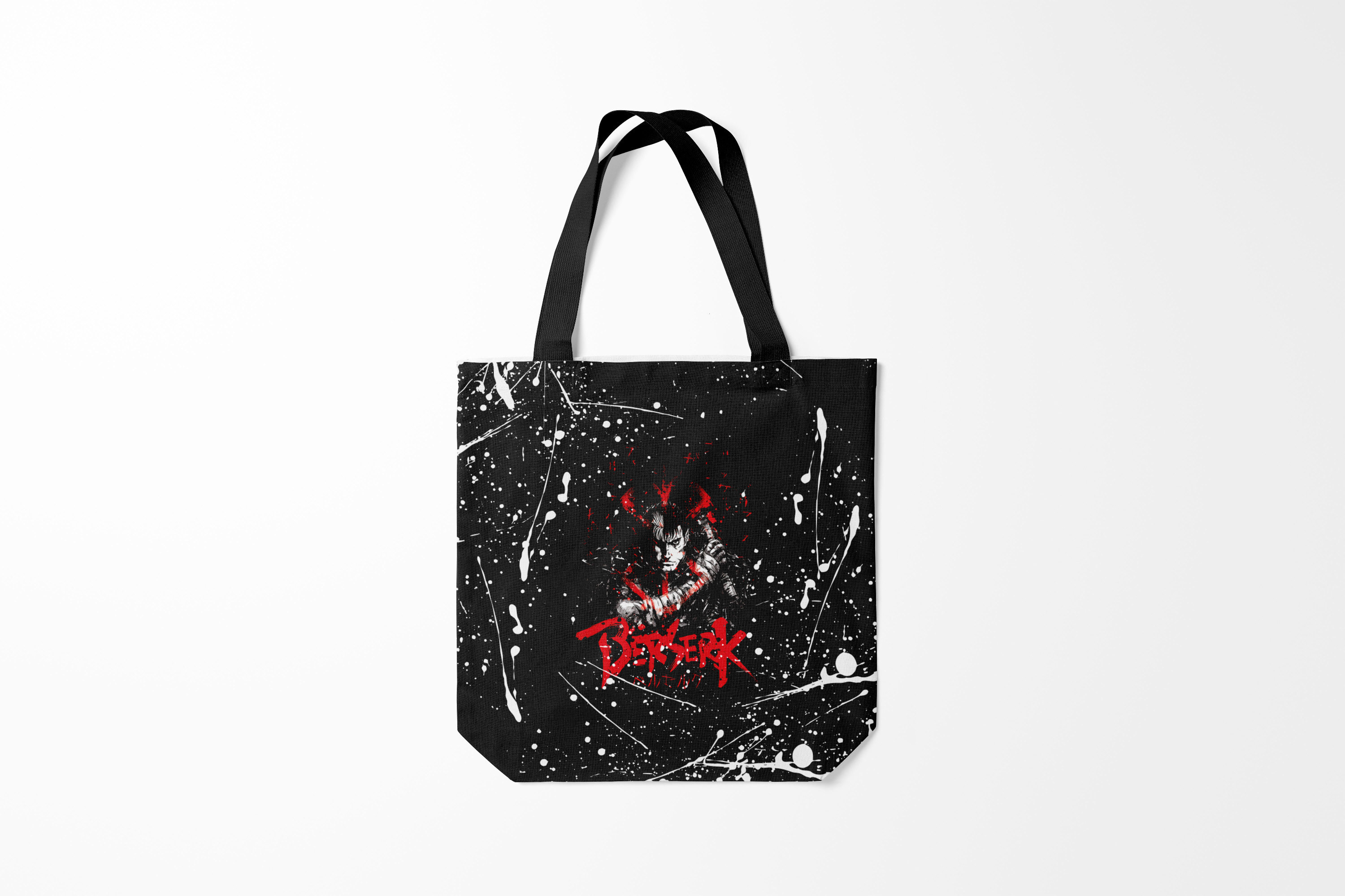 

Сумка шoппер унисекс Burnettie Берсерк guts berserk blood black, черный, Берсерк guts berserk blood black