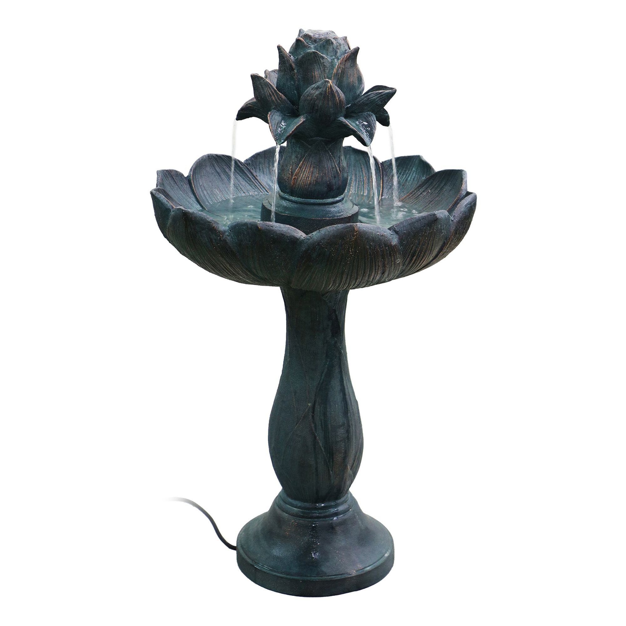 Фонтан Haomei Fountain Лотос полирезин 52 х 52 х 90 см