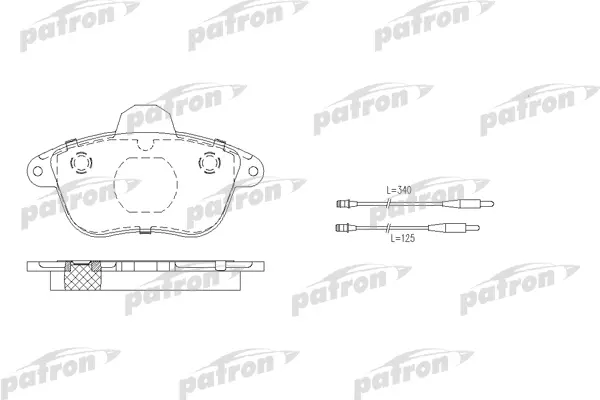 

Колодки тормозные дисковые передн PEUGEOT: 605 89-99 PATRON PBP746