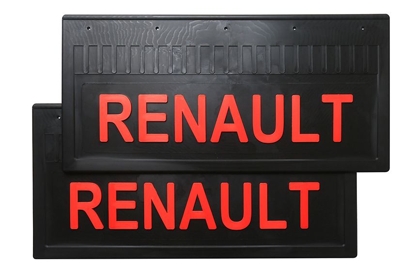 

Комплект брызговиков RENAULT задние грузовые (LUX) красная надпись 520*250