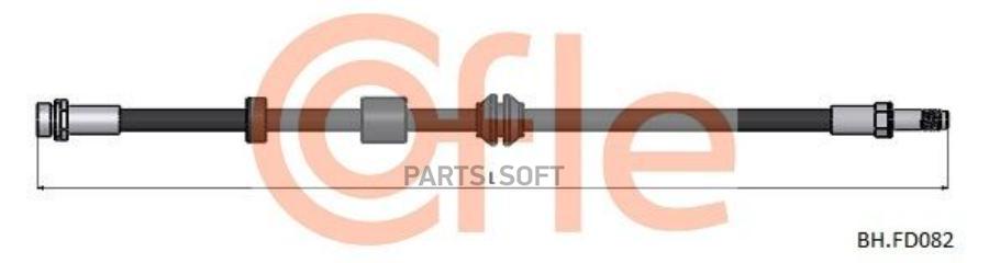 

Шланг Тормозной Передн Ford C-Max 04- / Focus 04- Cofle арт. 92BHFD082