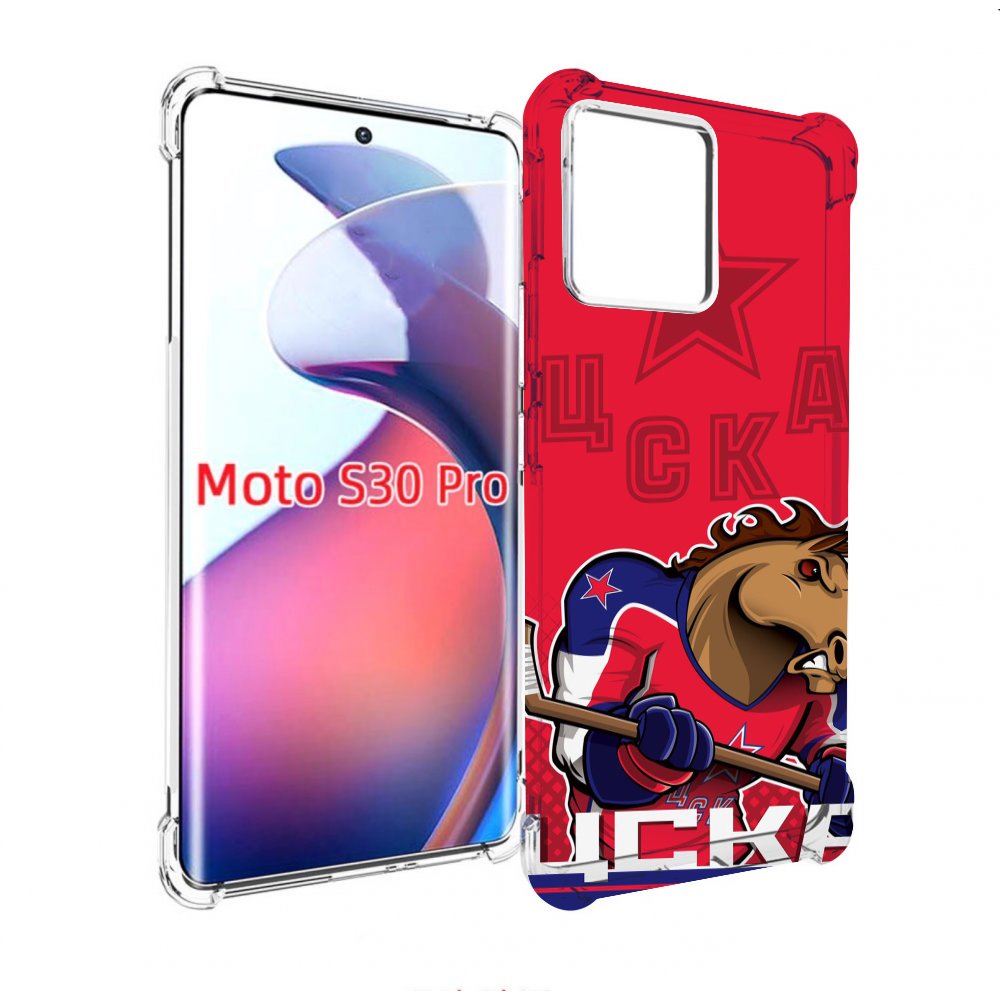 

Чехол MyPads хк цска мужской для Motorola Moto S30 Pro, Прозрачный, Tocco