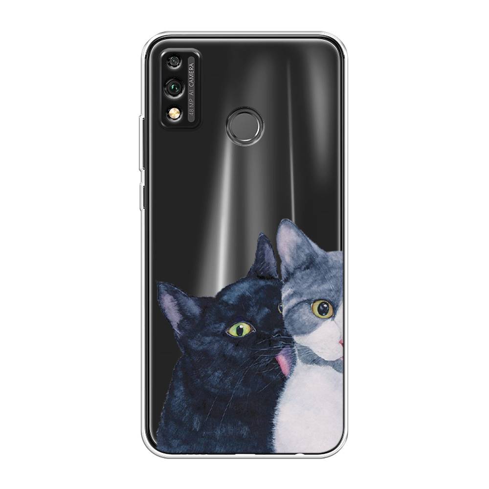 

Чехол Awog на Honor 9X Lite "Кошачья любовь", Синий, 6104250-1